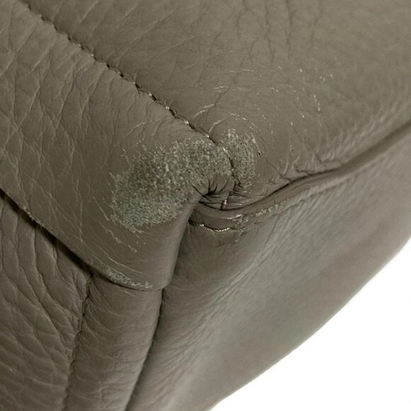 FURLA - Gray Beige Leather Handbag - Picture 5 of 10